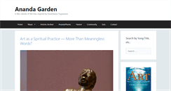 Desktop Screenshot of anandagarden.com