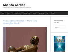 Tablet Screenshot of anandagarden.com